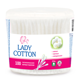 Палочки ватные Lady Cotton, 100 шт. (коробка) 