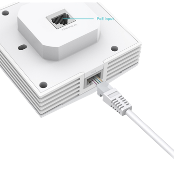 Wi-Fi 6 Dual Band Access Point TP-LINK "EAP650-Wall", 2976Mbps, MIMO, Gbit Port, Omada Mesh, PoE 
