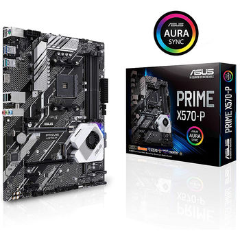 Placa de baza ASUS PRIME X570-P AMD X570, AM4, Dual DDR4 5100MHz, 1xPCI-E 4.0 x16, 1xPCI-E 3.0 x16, HDMI 2.1, USB 3.2, SATA RAID 6Gb/s, 2xM.2 x4 Socket, 64Gb/s PCIe 4.0 x4, SB 8-Ch., Gigabit LAN, Aura Sync RGB (placa de baza/материнская плата)