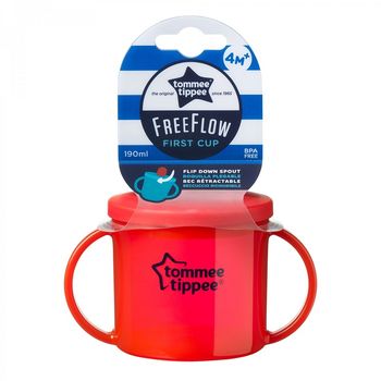 Чашка-непрливайка Tommee Tippee Freeflow First Cup (4+ мес.), 190 мл 