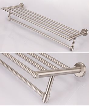 cumpără Etajera inox baie dreptunghiulara 1 nivel (58 x 20 cm) în Chișinău 