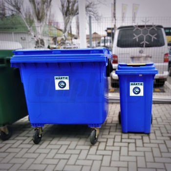 купить Наклейки "HARTIE" мусорных баков для раздельного сбора мусора (160 x 160mm) в Кишинёве 