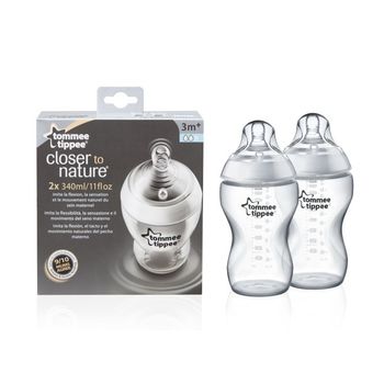 Biberon Tommee Tippee (3+ luni), 340ml, 2 buc. 