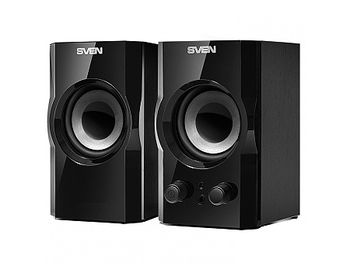 Active Speakers SVEN SPS-606 Black, RMS 6W, 2x3W, (lemn/дерево) (boxe sistem acustic/колонки акустическая сиситема)