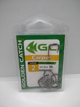 Крючки Golden Catch Carper Nr2, 10шт 