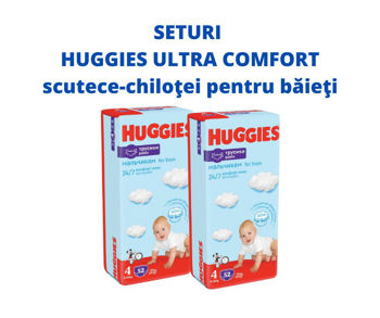 cumpără 1 Set 2 pachete scutece-chiloţel Huggies pentru băieţel 4 (9-14 kg), 2x52 buc. în Chișinău 
