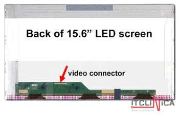 Display 15.6" LED 40 pins HD (1366x768) Socket Left-Side Glossy LTN156AT05 Samsung