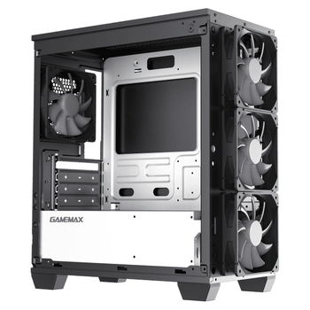 Case mATX GAMEMAX Aero Mini ECO, w/o PSU, 4x120mm, Front Mesh, TG, USB 3.0, Black 