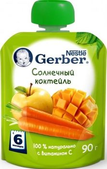 cumpără Gerber piure de mere, morcovi și mango, 6+ luni, 90 g în Chișinău 