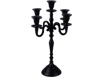 Candelabru de metalic pentru 5 lumanari 35сm, negru 