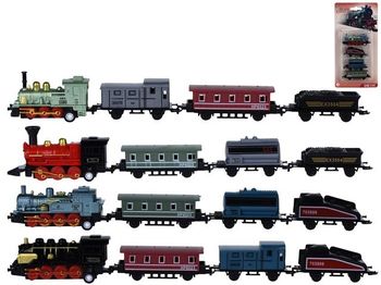 Set tren+ 3 vagoane, 22X11X2,5cm 