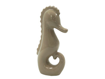Statueta "Calut de mare" 18cm Beige, ceramica 