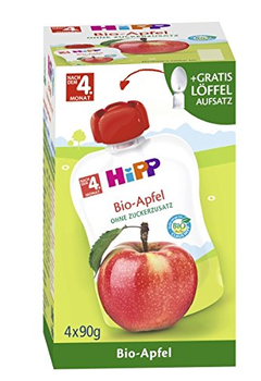 cumpără Hipp piure din măr 12+ luni, 4*90g + linguriță în Chișinău 