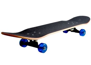 Skateboard clasic 79X20cm, iluminarea rotilor lemn 