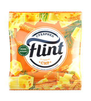 Сухарики Flint 35г со вкусом сыра 