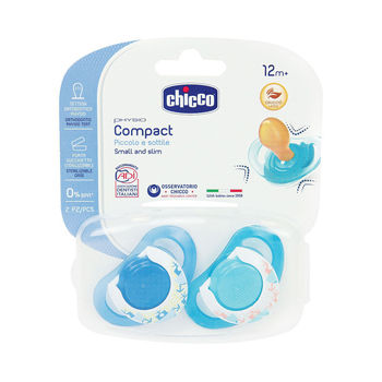 cumpără Chicco Suzetă ortodontică latex pentru baietei, 12+, 2 buc (7292421/7482421) în Chișinău 