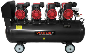 Компрессор Vector 1520Wx4 120L 