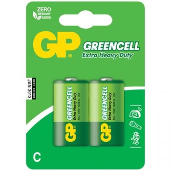 купить Батарейка GP 1.5V Greencell 14G-2UE2 (14G-U2)   (2 шт.блистер) в Кишинёве 