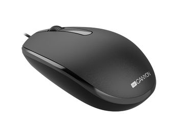 Mouse Canyon M-10, Optical, 1000dpi, 3 buttons, Ambidextrous, Black, USB 