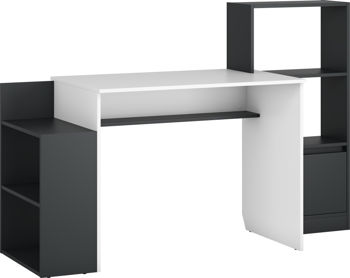 Masa birou Table 2 graphite / white 