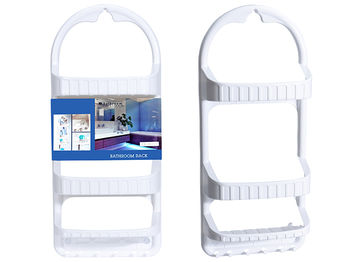 Raft suspendabil cu 3 nivele Bathroom 62X27X12cm, alb, plastic 