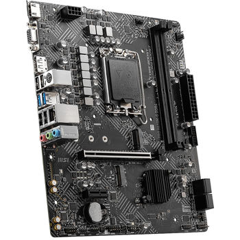 Материнская плата MSI PRO H610M-G DDR4 Intel H610, LGA1700, Dual DDR4 3200MHz, PCI-E 4.0 x16, DisplayPort/D-Sub/HDMI, USB3.2, SATA 6 Gbps, M.2 slot, PCIe 3.0 x4 mode, SB 8-Ch., GigabitLAN