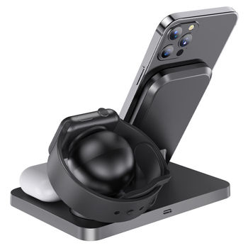 Hoco CW33 Ultra-Charge 3-in-1 vertical wireless fast charger 