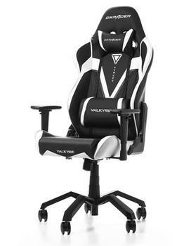 Gaming Chairs DXRacer - Valkyrie GC-V03-NW-B2, Black/White/Black - PU leather, Gamer weight up to 115kg/growth 165-195cm, Foam Density 50kg/m3, 5-star  Aluminium Spider,Gas Lift 4 Class, Recline 90*-135*, Armrests:4D, Pillow-2, Caster-3*PU, W-21kg