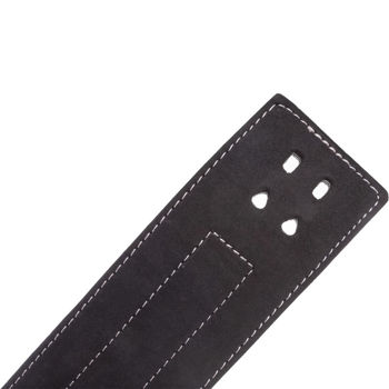Пояс для пауэрлифтинга кожаный с пряжкой-карабином XL ZB-5785 (11070) 