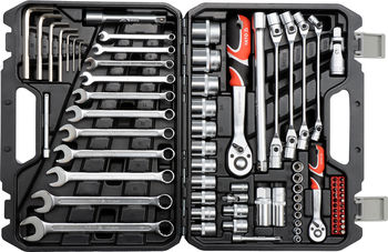 cumpără KIT DE UNELTE PROFESIONALE YATO 1/2",1/4", 3/8", 77el, 38781YT în Chișinău 