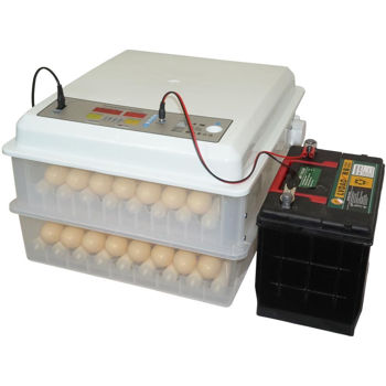 Инкубатор яичный Евро-120, автоматический на 120 куриных яиц, 2-х уровневый, 80Вт 