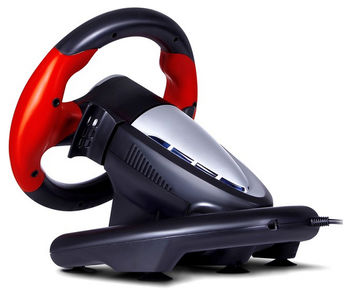 Wheel  SVEN GC-W400, 9", 180 degree, Pedals,  2-axis, 10 buttons, Dual vibration, USB 