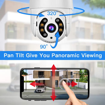 купить 5MP 360° Audio + Mic 128GB WIFI PTZ Dome Camera PTZ55DF TECOVISION в Кишинёве 