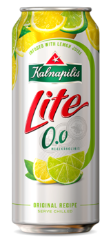 Kalnapilis Lite Lemon fara alc. 0.5L CAN 