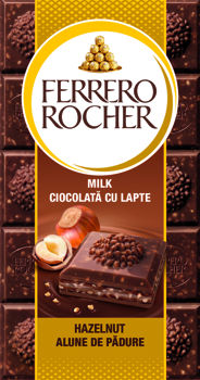 Rocher Tablets Hazelnut/Milk, 90 гр 