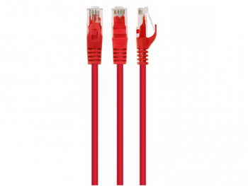 Patch Cord Cat.6U  0.5m, Red, PP6U-0.5M/R, Cablexpert, Stranded Unshielded 