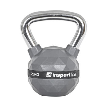 Gantera Vin-Bell 20 kg otel / crom / PU inSPORTline Kettlebell 21645 (10371) 