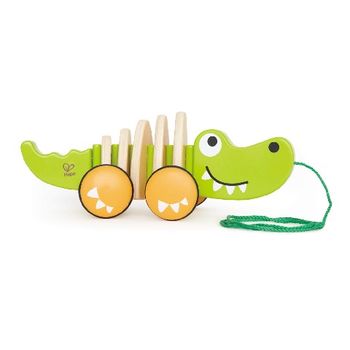 Hape Деревянная игрушка каталка Крокодил 