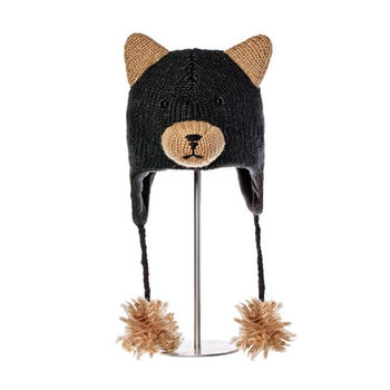 купить Шапка взрослая Knitwits Babu The Black Bear Pilot Hat, A1379 в Кишинёве 