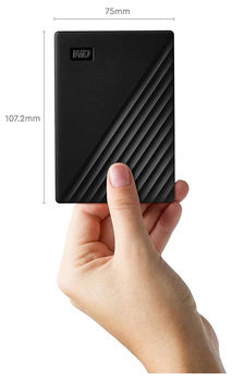 1.0TB (USB3.1) 2.5"  WD My Passport Portable External Hard Drive (WDBYVG0010BBK-WESN)", Black 