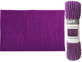 Covoras pentru baie 40X60cm MSV Chenille liliac, microfibra 