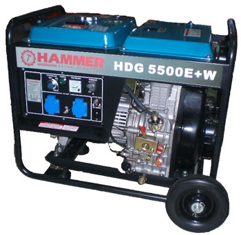 Электрогенератор Hammer HDG 5500E+W 