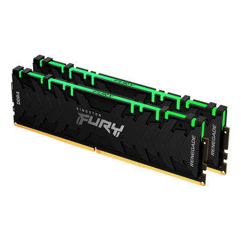 16GB DDR4-4000MHz  Kingston FURY Renegade RGB (Kit of 2x8GB) (KF440C19RBAK2/16), CL19, 1.35V, Black 
