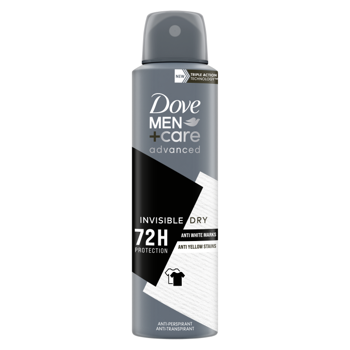Antiperspirant spray Dove Deo Men +Care Advanced Invizibil Dry 150 ml. 