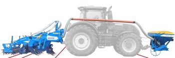 купить Digger 3 Fert+ глубокорыхлитель 7 лап (2,9 метра) с передним бункером для удобрений/семян - Фармет в Кишинёве 
