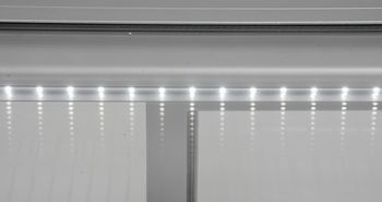 купить Холодильная витрина, темп. 0 + 12 ° C, 680x560x660 мм, емкость 120 L, светодиодное освещение, серебристый в Кишинёве 