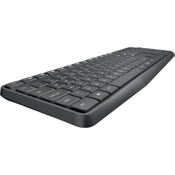 Logitech MK235 Комплект клавиатуры и мыши, беспроводной, серый 