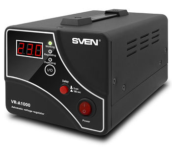 Stabilizer Voltage SVEN  VR- A1000  max.600W, Output sockets: 1 × CEE 7/4 