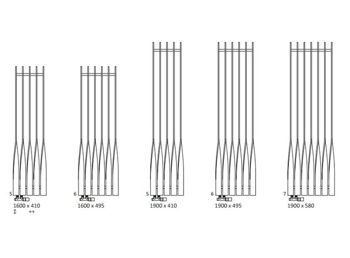 Radiator Terma CYKLON V 1600x410mm 