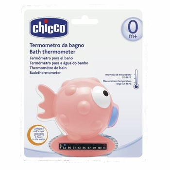 Chicco термометр для ванной Рыбка Pink 